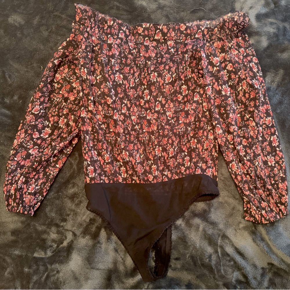 Free People floral bodysuit
